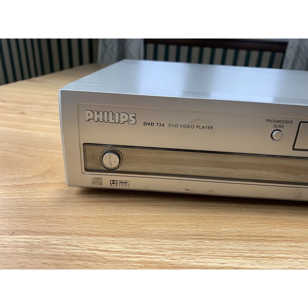 Phillips DVD Player Silver DVD724 Remote Included - Picture 8 of 12